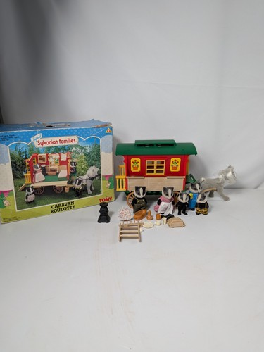 Sylvanian families caravan - families,